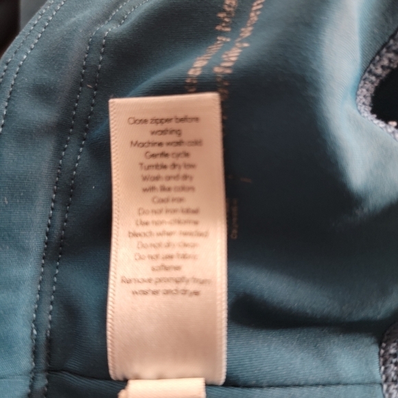 Athleta 2XS ContenderLacer Cut Leggings 7/8 Blue Green 445901-06 - Picture 7 of 10